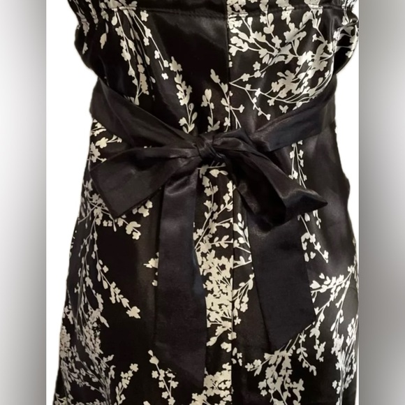 Speechless | Tulle Lined Black & White Floral Adjustable Straps Dress Size 9 - Picture 8 of 12